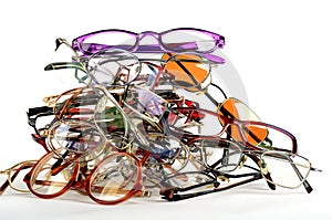 Pile of used spectacles