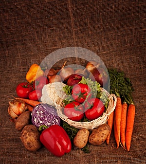 Pile of various vegetables