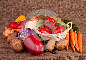 Pile of various vegetables