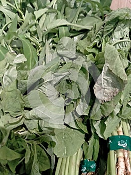 pile of vegetables in the minimarket