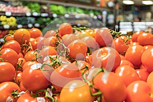 Pile of Vine Ripe Tomatoes