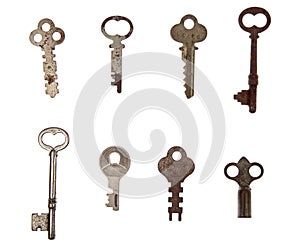 Pile of vintage keys