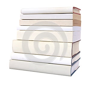 Pile of white books