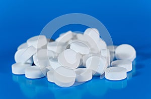 Pile of white pills