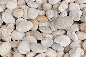 Pile of white stones