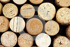 Pile of wine corks