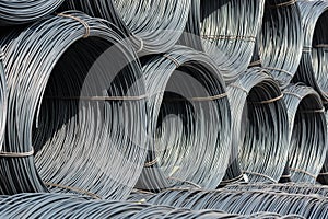 Pile of wire rod or coil for industrial usage