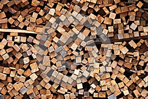 Pile of wood, stack of wood