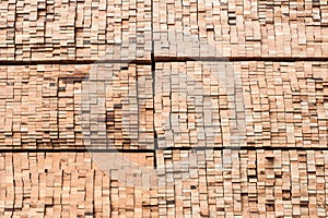 Pile of Wood Stored in stock