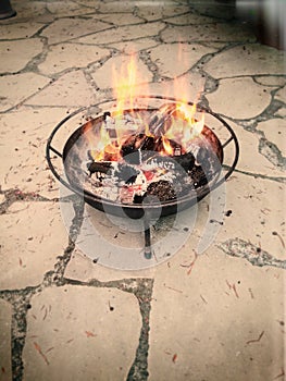 Burning Wood photo