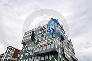 Piled traditional houses in Zaandam