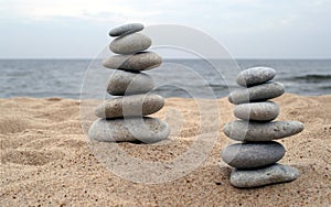 Piles of balanced stones