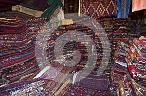 Piles of carpets