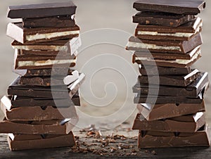 Piles of chocolate1