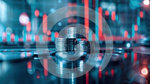 The Piles of Coins. AI generated