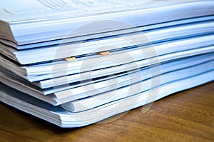 Piles of documents photo