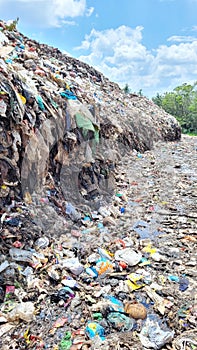 Piles of garbages on dumpsite