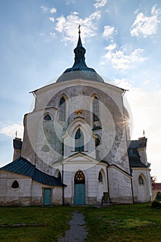 The Pilgrim Church of St. John of Nepomuk on Zelena Hora Green Mountain near Zdar nad Sazavou, Czech Republic, UNESCO