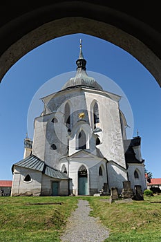 The Pilgrim Church of St. John of Nepomuk on Zelena Hora near Zdar nad Sazavou, Czech Republic, World Heritage Si