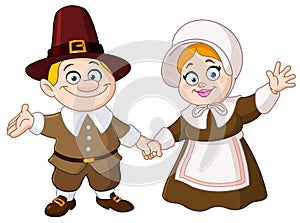 Pilgrim couple photo