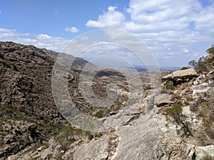 Pilgrim\'s Perspective: Overlooking Traslasierra Valley, Cordoba, Argentina