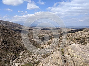 Pilgrim\'s Perspective: Overlooking Traslasierra Valley, Cordoba, Argentina photo