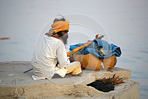 A pilgrim, Vanarasi,India