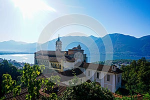 Pilgrimage church Madonna del Sasso in Orselina, Switzerland