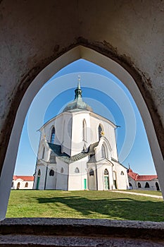 Pilgrimage church of Saint John of Nepomuk on Zelena Hora. Zdar nad Sazavou, Czech Republic