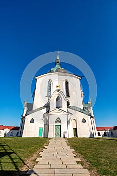 Pilgrimage church of Saint John of Nepomuk on Zelena Hora. Zdar nad Sazavou, Czech Republic