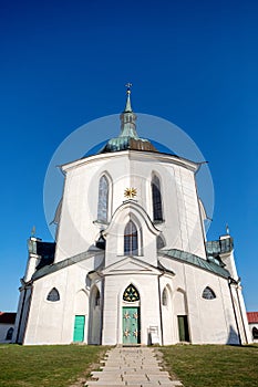 Pilgrimage church of Saint John of Nepomuk on Zelena Hora. Zdar nad Sazavou, Czech Republic