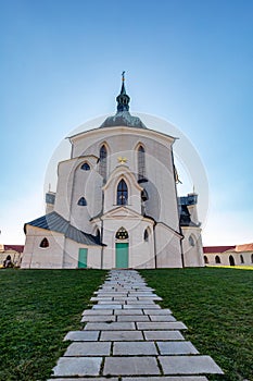 Pilgrimage church of Saint John of Nepomuk on Zelena Hora. Zdar nad Sazavou, Czech Republic