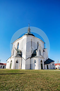 Pilgrimage church of Saint John of Nepomuk on Zelena Hora. Zdar nad Sazavou, Czech Republic