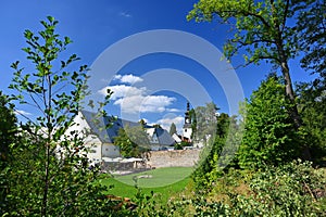 Pilgrimage Church of St. Jan Nepomucky on Zelena hora. Czech Republic - Zdar nad Sazavou