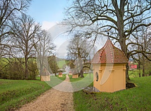 Pilgrimage route with station chapels to the Schonenberg pilgrimage church