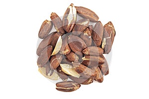 Pili Nuts from the Philippines Isolated on White Background