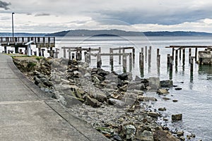 Pilings Shoreline Landscape 5