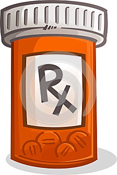 Pill Bottle Illustration