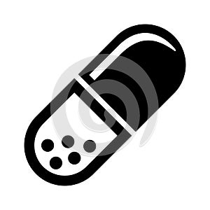 Pill capsule vector icon