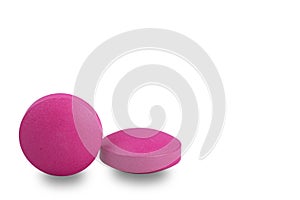 Pill for health in isolation on a white background. For designers