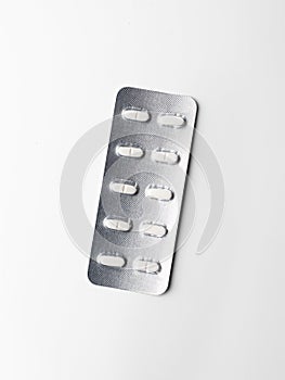 Pill panel isolated on white background