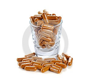 Pill.Tumeric powder capsules