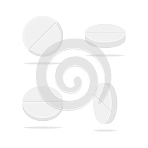 Pill Vector Set Collection, Tablet Icon Illustration Images