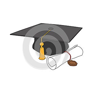 Undergraduate toga and diploma