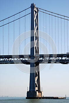 Pillar of Bay Bridge in San Francisco, Bay Area - California