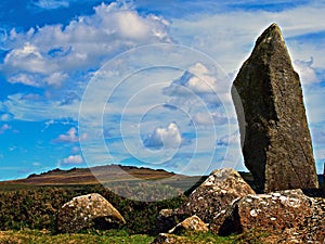 Pillar of Bluestone to Commemorate Their Origin at Stonehenge.