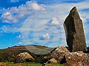 Pillar of Bluestone to Commemorate Their Origin at Stonehenge. photo