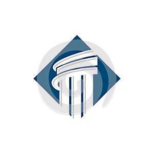 Pillar Column vector Logo Template Illustration Design. Vector EPS 10