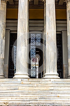 Pillar detail in Neoclassical building