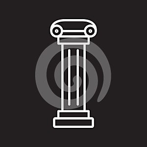 pillar icon vector